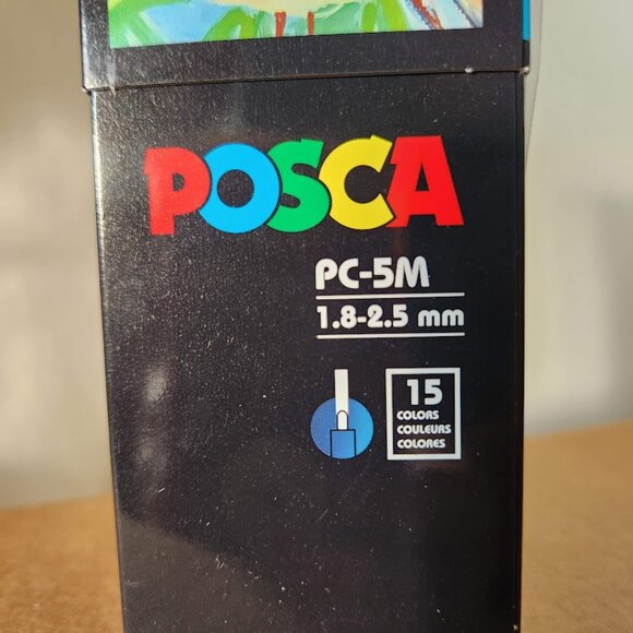 NEW 15 POSCA Paint Markers 5M Medium Tip Acrylic Paint Pens Art Supplies PC-5M 1 - Picture 3 of 10